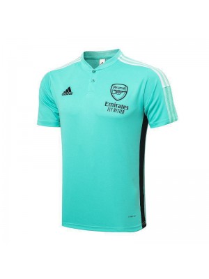 Arsenal Green White Men's Soccer Polo Football Uniform 2021-2022