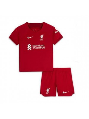 Liverpool Home Kids Kits Soccer Jersey Youth Football Shirts Children Uniforms 2022-2023