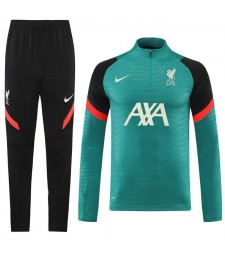 Liverpool Soccer Tracksuit Set Men's Green Football Training Wear 2022-2023