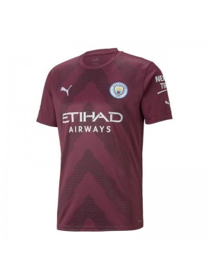 Manchester City Maroom Goalkeeper Soccer Jerseys Men's Football Shirts Uniforms 2022-2023