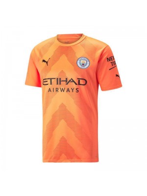Manchester City Orange Goalkeeper Soccer Jerseys Men's Football Shirts Uniforms 2022-2023