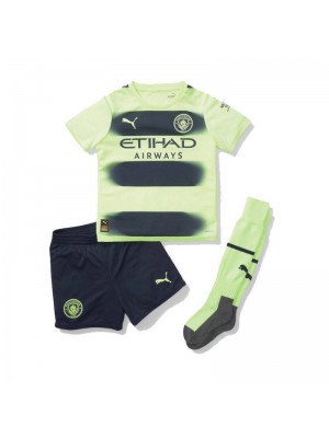 Manchester City Third Soccer Jersey Kids Kit Youth Football Uniforms 2022-2023