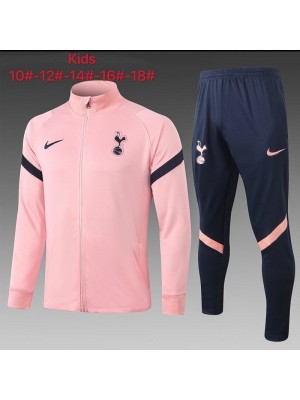 Tottenham Hotspur Kids Pink Soccer Jacket Football Tracksuit 2021-2022