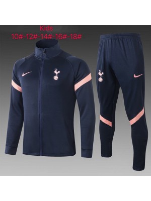 Tottenham Hotspur Kids Royal Blue Soccer Jacket Football Tracksuit 2021-2022