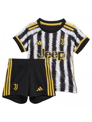Juventus Home Kids Soccer Kit Youth Football Shirts Children Uniform 2023-2024